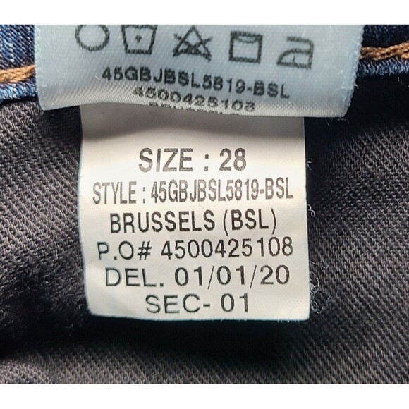 Joe's Jeans Women’s Size 28 Straight Cuff Crop Brussels Mid Rise Distressed Jean - Picture 10 of 10